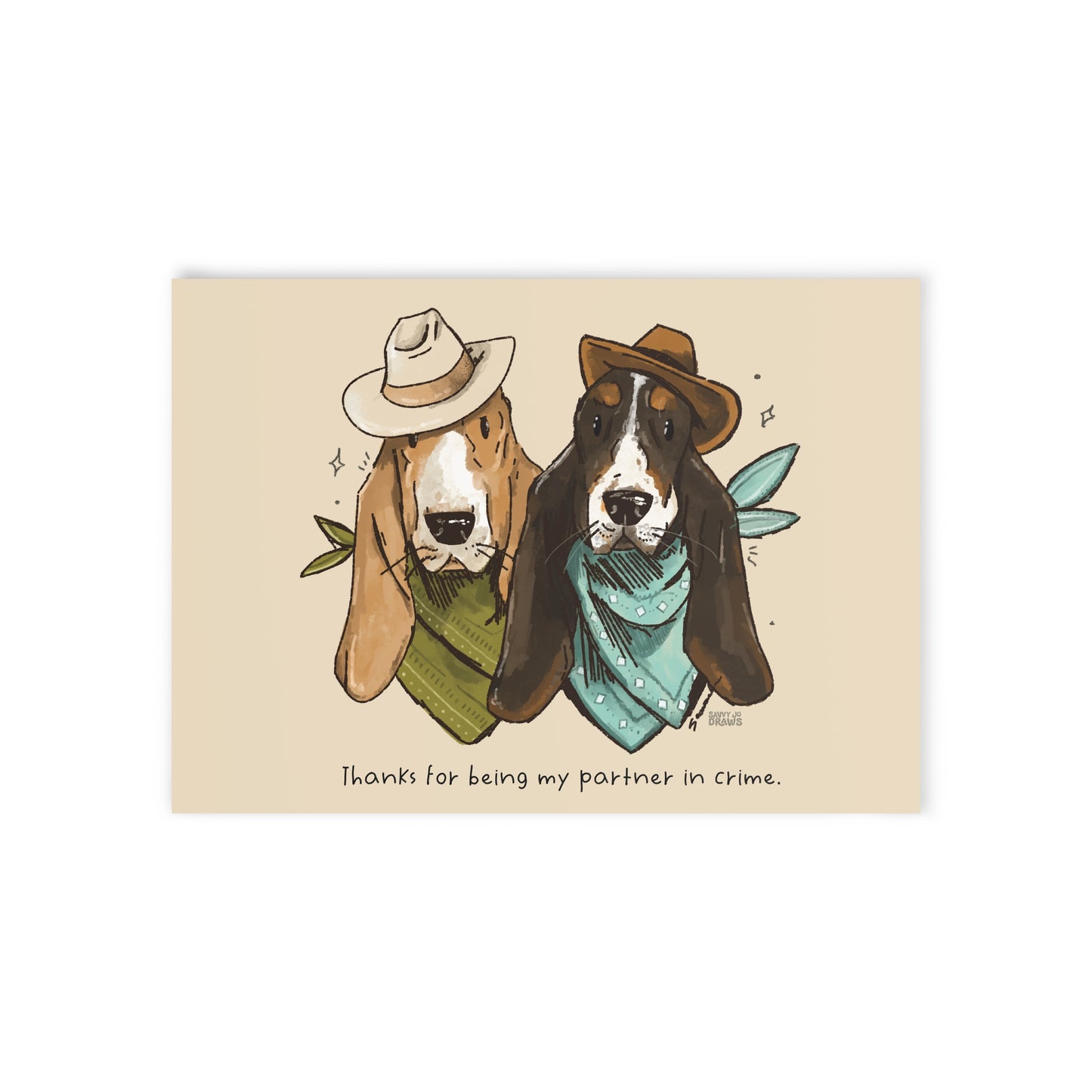 Partner In Crime Greeting Card