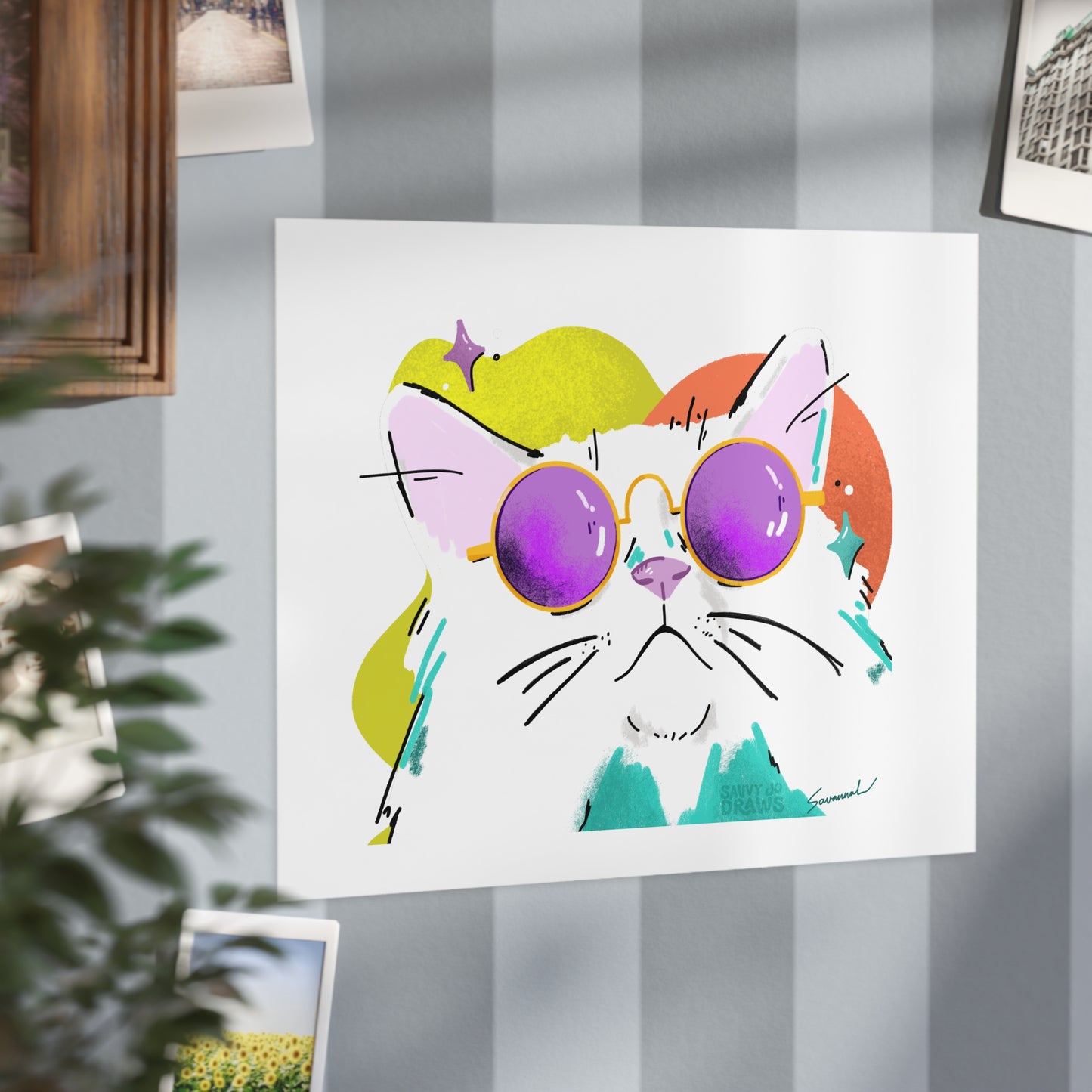 Cool Cat Print