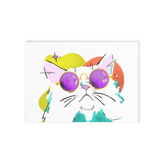 Cool Cat Greeting Card