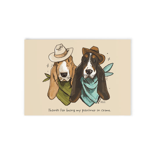 Partner In Crime Greeting Card